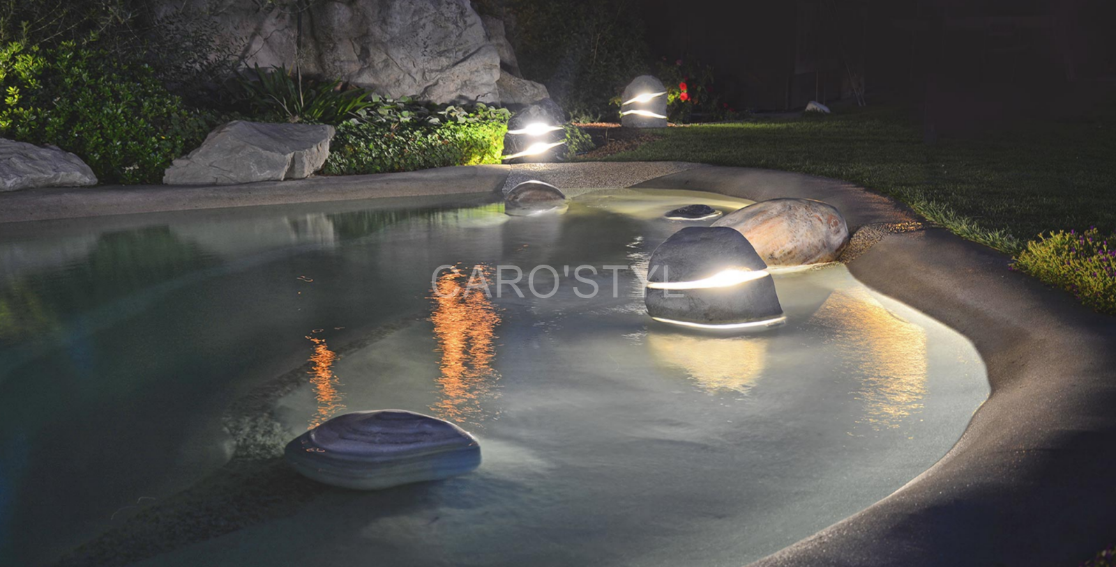 Rocher lumineux barre de son bose naturelle var