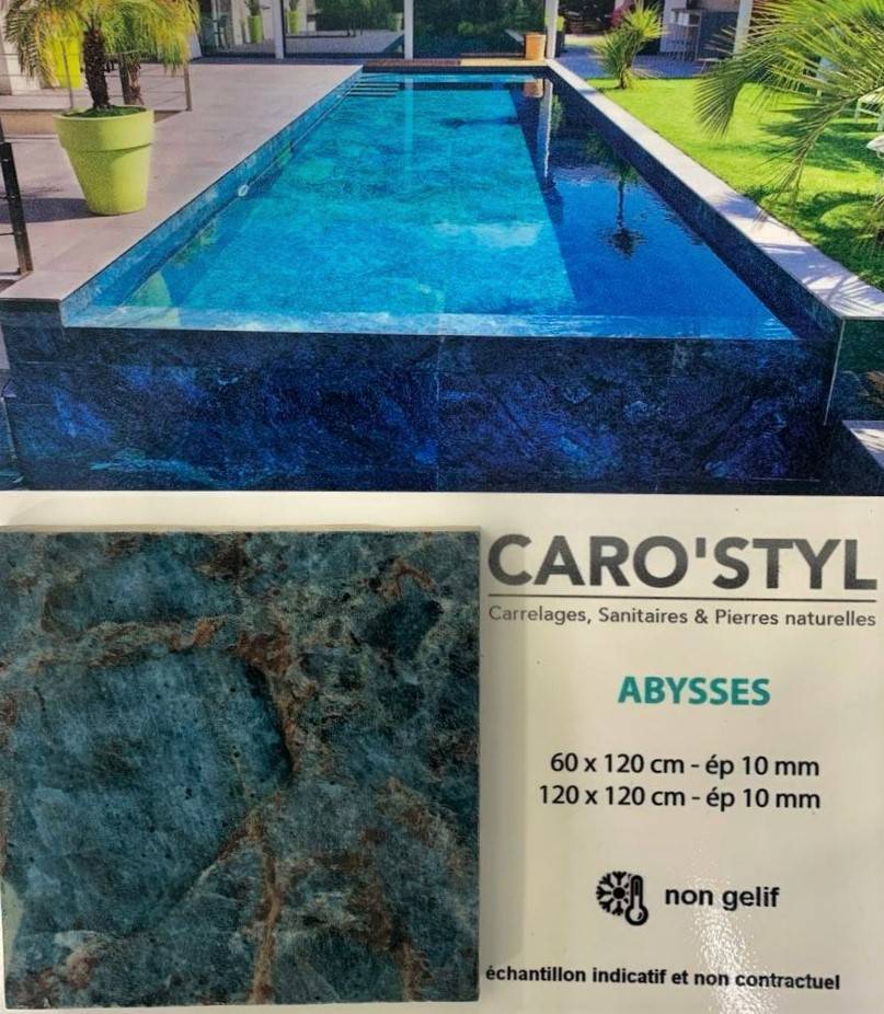 Echantillon Abysses effet marbre pour votre piscine à Toulon