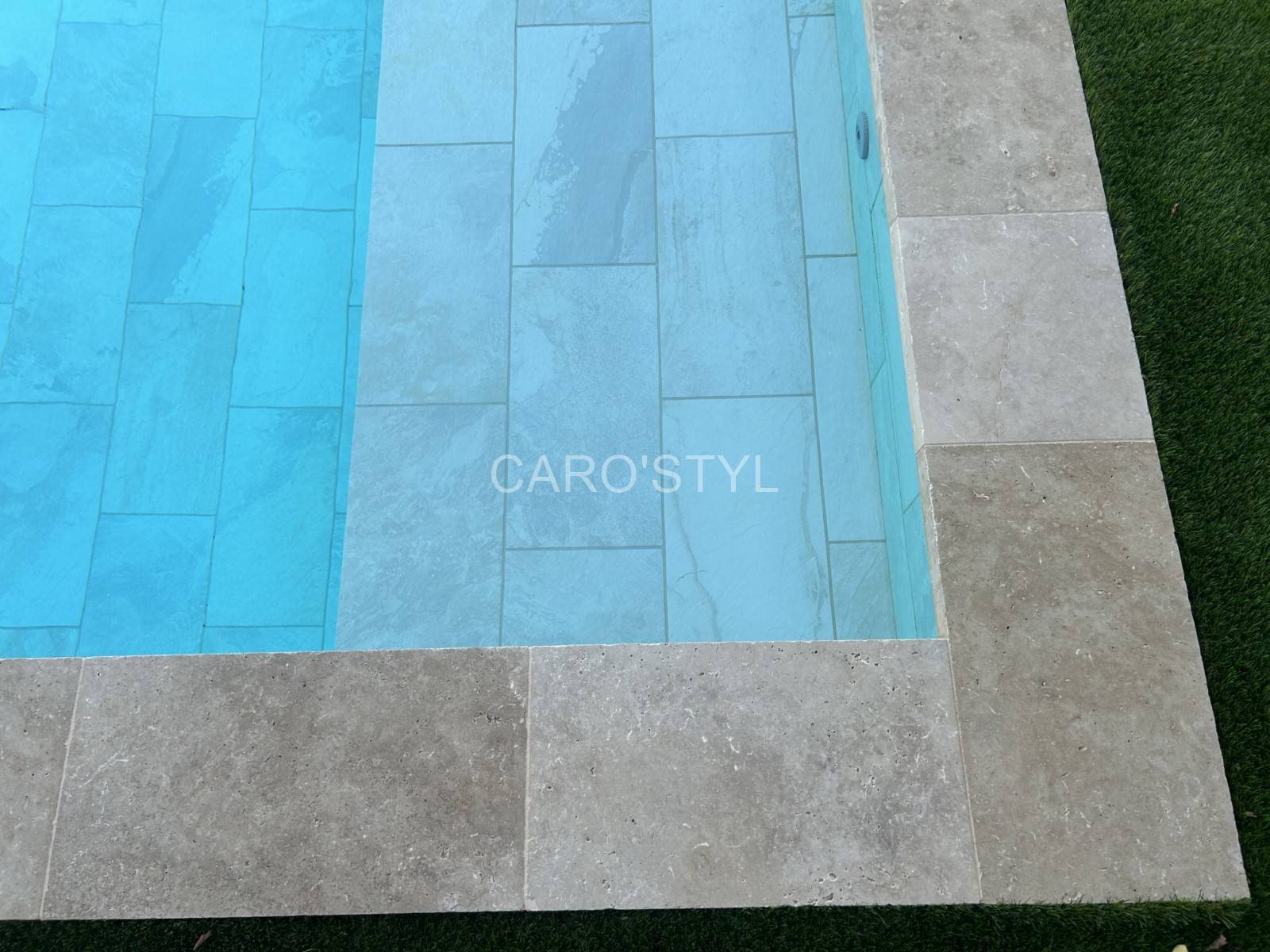 Carrelage New Bali White pour un bassin dans le Var