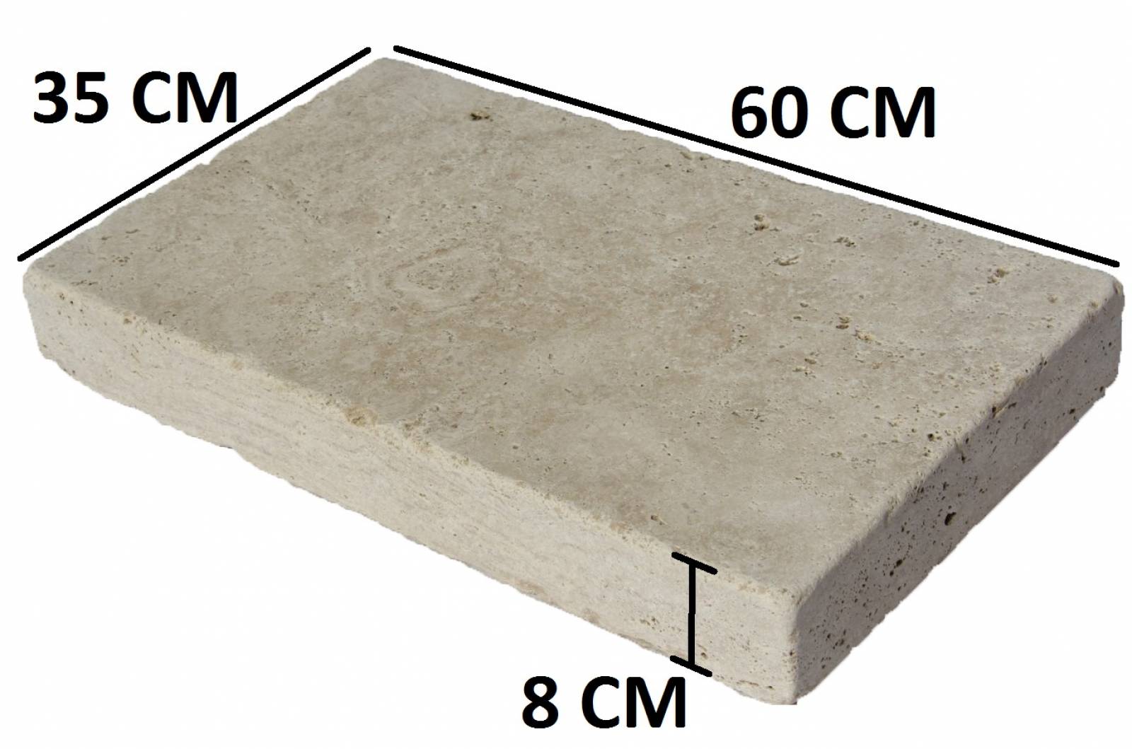 Promotion, solde sur cette margelle en travertin beige 2ème choix, à la Seyne sur Mer 83500 Var