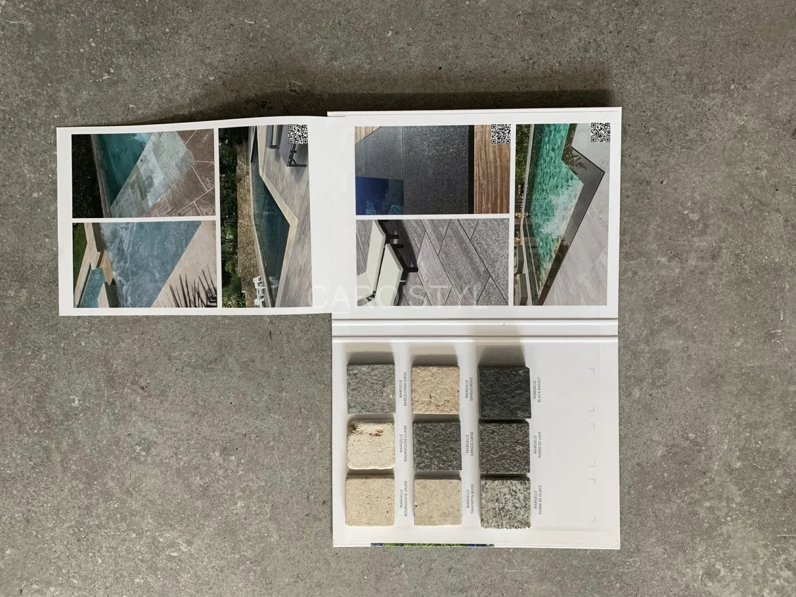 terrasse en pierre naturelle dans le Var