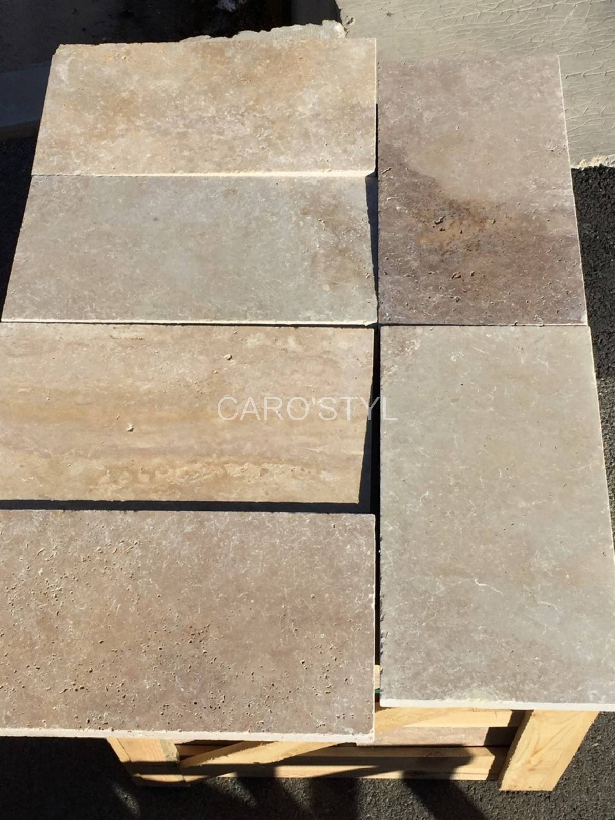 margelle en travertin Mix Color pas cher, près de toulon 83 var