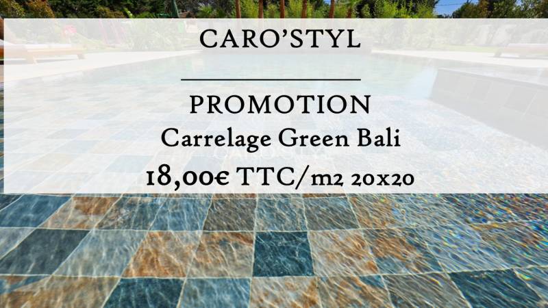 Venez profiter de notre promotion sur le carrelage piscine 